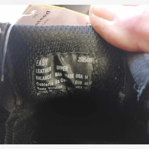 TredSafe Black Slip On Laceless Easy Twin Gore Leather Anti Slip Shoes Size 14 - Picture 9 of 9